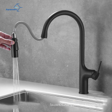 Black sink taps cUPC pull out faucet kitchen streamlined design kitchen faucet 2021